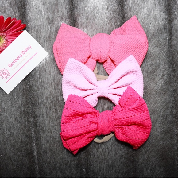 Bow Headband Set of 3 - Picture 1 of 1